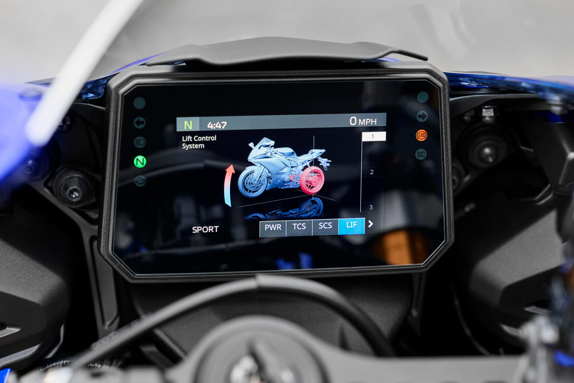 Режимы мощности, система управления стартом и система контроля подъёма переднего колеса 